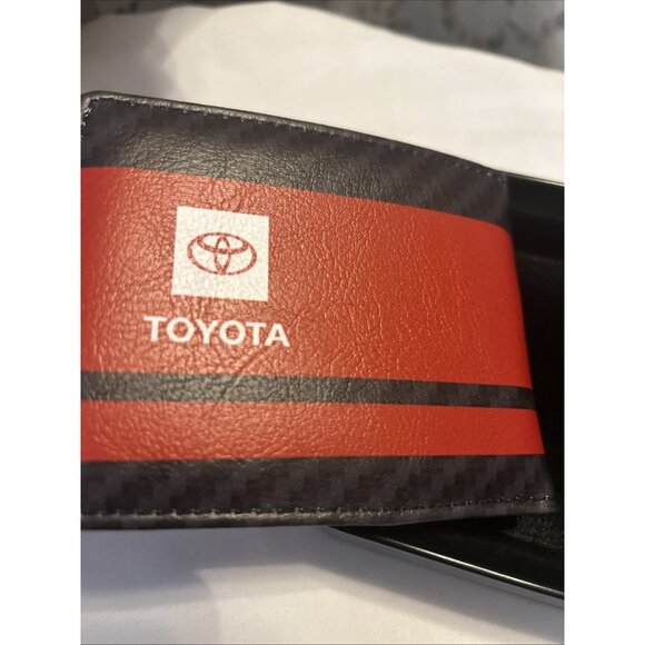 TRD Toyota Wallet Bifold By Buckle Down Logos Stripe Black, Red For I.D. Cards - Picture 4 of 8